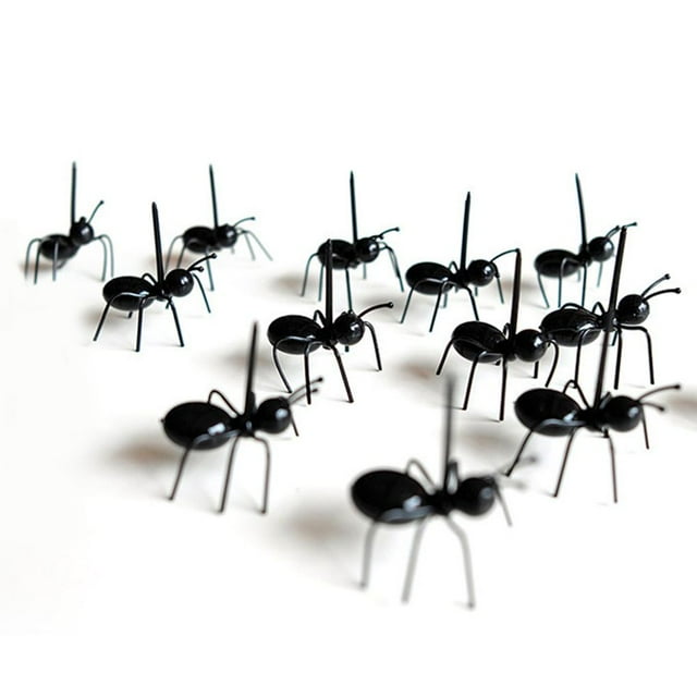 Kitchen 12pcs/set Mini Ant Fruit Fork Eco Plastic Kitchen Forks food pick for Bar Party