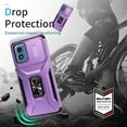 ChicShell Case for Moto G Power 5G 2024 with Stand, [Slide Camera Cover