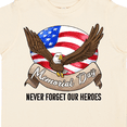 thumbnail image 4 of Inktastic Memorial Day- Never Forget Our Heroes- Bald Eagle Boys or Girls Toddler T-Shirt, 4 of 5