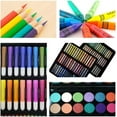thumbnail image 2 of NOGIS Deluxe Art Set For Kids - Ideal Beginner Artist Kit Includes 150 Pieces - Watercolor, Crayons, Colored Markers, Color Pencils and More, Makes a Great Gift for Children and Adults, 2 of 7