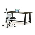 thumbnail image 3 of KFI Studios Urban Loft 8' x 3' Bistro Table, Solid Wood Barnwood Top, 3 of 7