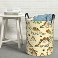 thumbnail image 6 of Sikiie Cartoon Dinosaurs Print Round Dirty Clothes Basket, Waterproof Standing Foldable Storage Basket, for Laundry Room, Bedroom, Bathroom Storage-Medium, 6 of 6