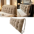 thumbnail image 5 of Headboard Backrest Pillow Long Wedge for Daybed Couch Support - Soft Chenille Reading Bolster Pillow for Bed, Sofa, Floor, and Travel Comfort, 5 of 5