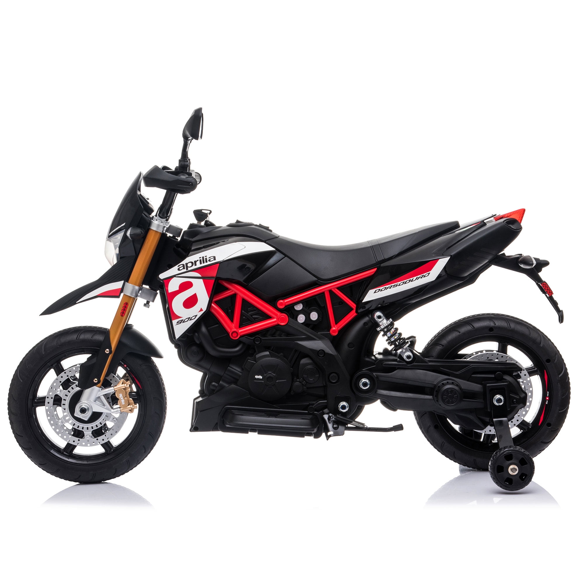 Kepooman 12V Battery-Powered Kids Ride On Motorcycle, Childern Ride On Electric Car Suitable for 2-3 Ages, Black