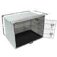 thumbnail image 6 of Abstract Dog Crate Cover, Christmas-Themed Circles with Polka Dots and Snowflakes in Pastel Tones, Easy to Use Pet Kennel Cover Small Dogs Puppies Kittens, 7 Sizes, Pale Seafoam White, by Ambesonne, 6 of 6