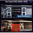 thumbnail image 2 of Radio de coche estéreo para Ford F150 2009-2012: 2+64G Pantalla táctil de 9 pulgadas Inalámbrica Carplay/Andriod Auto GPS Bluetooth 5G WiFi Mirror Link Cámara de respaldo FM RDS DSP SWC, 2 of 5