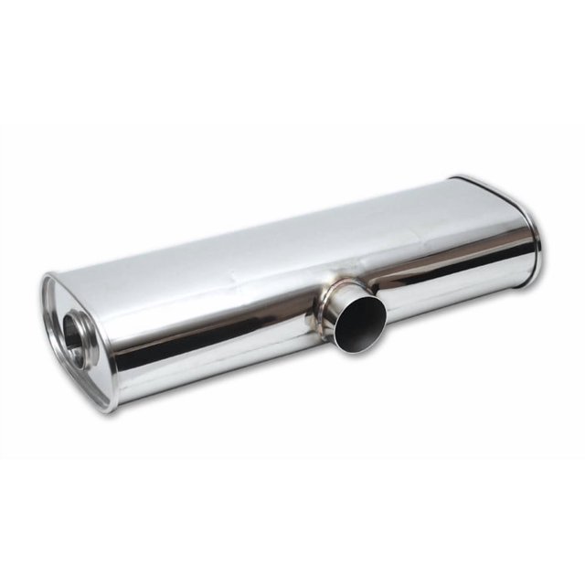 Vibrant Performance Exhaust Muffler 10632 StreetPower; Single 3 Inch Center Inlet; Dual 2-1/2 Inch Side Outlet; 24 Inch Overall Length