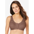 thumbnail image 3 of Comfort Choice Women's Plus Size 3-Pack Front-Close Cotton Wireless Bra, 3 of 6