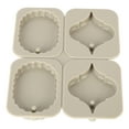 thumbnail image 1 of Silicone , Flexible Resuable Easy To Use Decorative   For Incense Wax Tablet For Kitchen For Home For Candle 5-Pointed Star,Peach Heart, 1 of 8