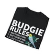 thumbnail image 4 of Budgie Rules | Budgie Lover Parakeet Bird Budgerigar Unisex T-Shirt, 4 of 4