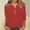 A199 Red, variant on Xdegoge Linen Shirts for Women 3/4 Sleeve V Neck T Shirts Summer Fashion Tunic Tops Dressy Casual Blouses Button Down Vacation Beach Outfits Last From On