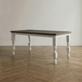 thumbnail image 6 of Furniture of America Treon Wood Rectangle Counter Dining Table in Antique White, 6 of 9
