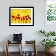 thumbnail image 3 of Art.com Red Flowers On Yellow Art Print by Patty Baker, Black Frame Wall Art, 40" x 32", 3 of 5