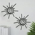 thumbnail image 4 of 3Pc Sun Metal Wall Art Decor Handcrafted Iron Wall Hangings For Indoor/Outdoor Nature-Inspired Wall Sculpture Home Decor Sun Decor Metal Sun Wall Art, 4 of 8