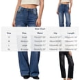thumbnail image 3 of YTCAMLO Straight Leg Jeans for Women Classic Stretchy Relaxed Fit Denim Pants with Pockets Baggy High Waisted Trousers, 3 of 9