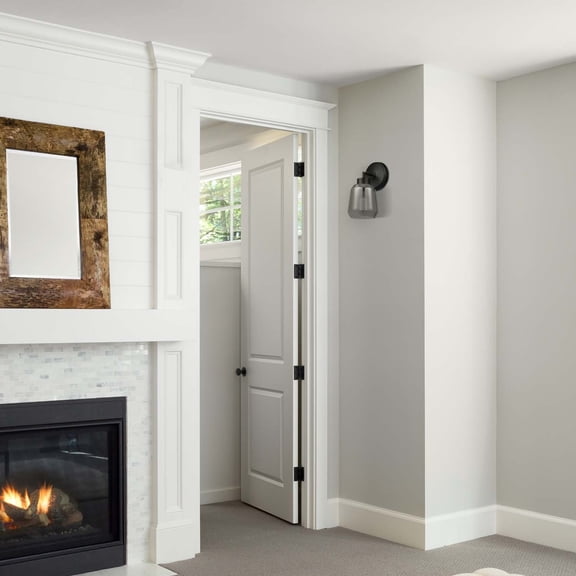 Salma 1-Light Matte Brass Plug-In or Hardwire Wall Sconce with Plated Smoked Mirror Glass Shade - one size