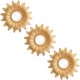 thumbnail image 1 of Espejo DECORATIVO de pared NQ dorado vintage 1 pieza, 1 of 3