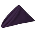 thumbnail image 2 of Ultimate Textile (10 Dozen) 20 x 20-Inch Polyester Cloth Dinner Napkins - for Wedding, Restaurant or Banquet use, Aubergine Eggplant, 2 of 5