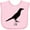 AD-Pink, variant on Inktastic Country Crow Caw. Silhouette Boys or Girls Baby Bib