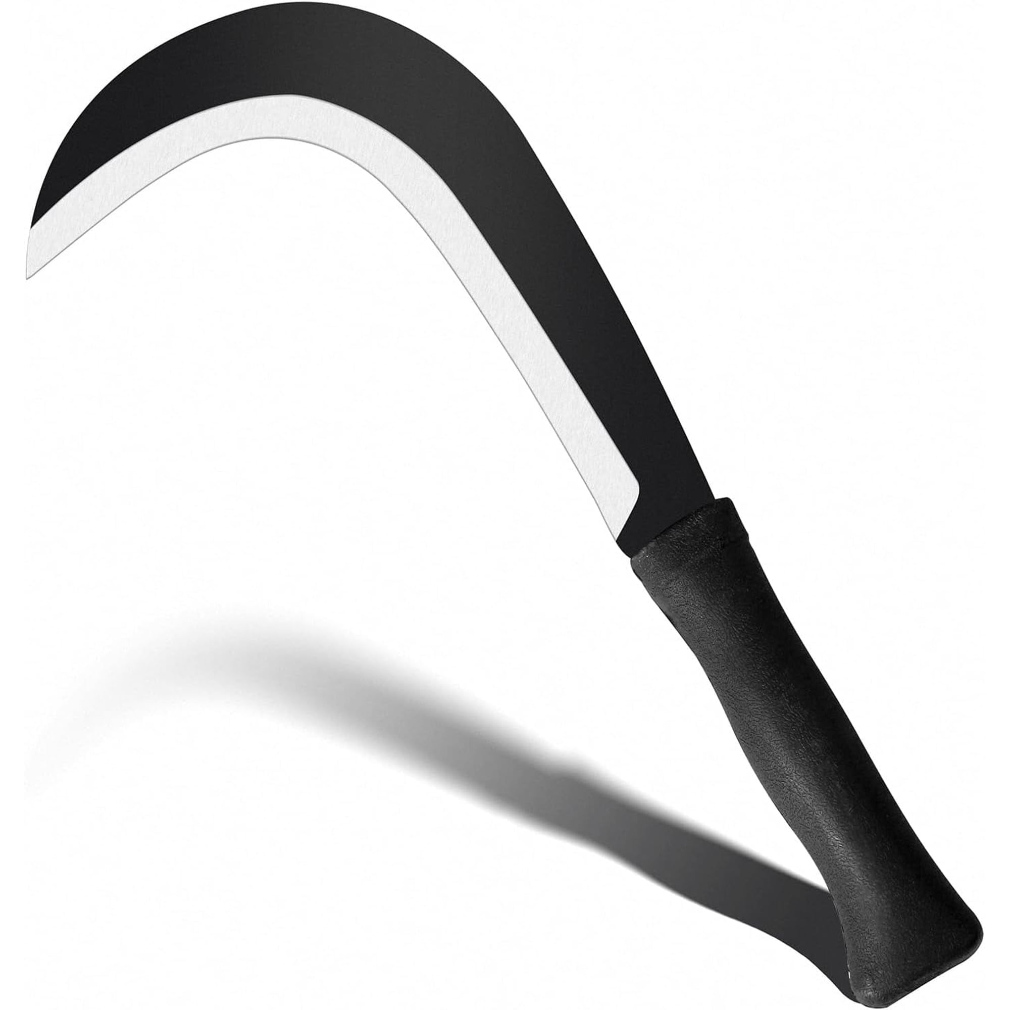 Billhook Sickle Machete Garden Tool with Carbon Steel Blade Machete Knife for Brush Clearing Grass Harvest Weeding - Outdoor