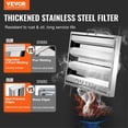 thumbnail image 2 of Commercial Range Hood Filter 15.5Wx19.5H Inch Stainless Steel Baffle, 2 of 7