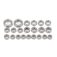 thumbnail image 1 of RC Car Bearing Kit, RC Ball Bearings Aluminum Alloy 22PCS High Strength  for 1/18 Remote Control Car, 1 of 7
