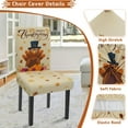 thumbnail image 4 of Thanksgiving Chair Covers Set of 4 Turkey Stretch Parsons Chair Slipcovers for Happy Thanksgiving Dining Room Decor Chair Seat Protectors (Fall Turkey,4PCS), 4 of 7