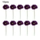 thumbnail image 5 of Advancent 10 piezas de flores artificiales Gerbera plantas falsas Mini ramo buscando hogar jardín fiesta arreglos florales Decoración Decoración Morado oscuro Advancent HA084637-03, 5 of 6