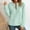 B_Mint Green, variant on XPMWRP Women Half Zip Up Quilted Sweatshirt Lightweight Crew Neck Long Sleeve Loose Fall Fashion Textured Pullover Tops Khaki XXL