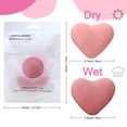 thumbnail image 3 of Fiudx Ofertas Relámpago Cara Konjac Lavado De Cara En forma De Corazón Lavado Cara Esponja Exfoliante Cara Limpia Eliminación De Maquillaje Espesar Esponja Grande, 3 of 6