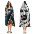 thumbnail image 4 of Terrifier Cloak Hooded Blanket Soft Wearable Blanket Hoodie Throw Cape for Couch Kids Adults 40"x50", 4 of 8