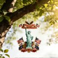 thumbnail image 4 of 250 Year American Anniversary, Star-Framed White House Printed Acrylic Ornament USA Patriotic Decor Holiday Collectible for History Lovers, Home Tree, 4 of 5