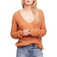 thumbnail image 2 of Free People Womens Gossamer Pullover Sweater, Brown, Medium, 2 of 2