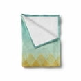 thumbnail image 2 of Indie Soft Flannel Fleece Throw Blanket, Mosaic Inspired Abstract Checkered Pattern Pastel Retro Rhombus Tile, Cozy Plush for Indoor and Outdoor Use, 50" x 60", Turquoise Marigold, by Ambesonne, 2 of 6