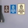 thumbnail image 2 of Signs ByLITA Portrait Round Caution Radiation Area Sign (Blue) - Small, 2 of 8