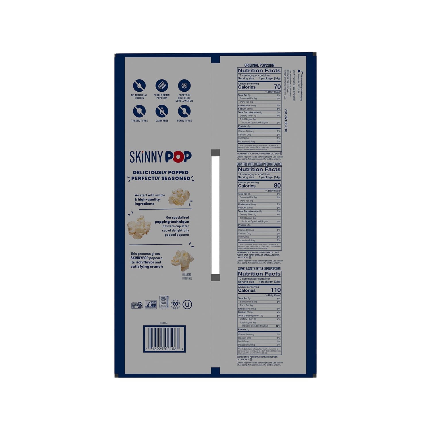 SkinnyPop Popcorn Variety Snack Pack (36 pk.)
