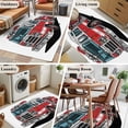 thumbnail image 6 of Red Fire Truck Large Area Rugs for Bedroom Living Room, Soft Non Slip Carpet Bedside Rug, Funny Cute Car Rectangular Floor Cover Kitchen Accent Rug 2.7'x5' for Dining Room/Office, 6 of 9