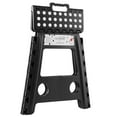 thumbnail image 2 of Casafield 16" Folding Step Stool with Handle - Black, Collapsible Foot Stool for Adults, 2 of 7