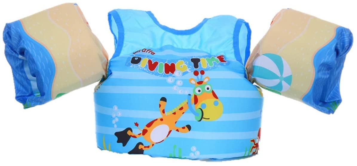 Toddler Swim Vest,Cartoon Pattern 30-55 Pounds Boy Girl Learn Swimming Training for Child Infant Safety Swim Aid Pool Party Seaside 