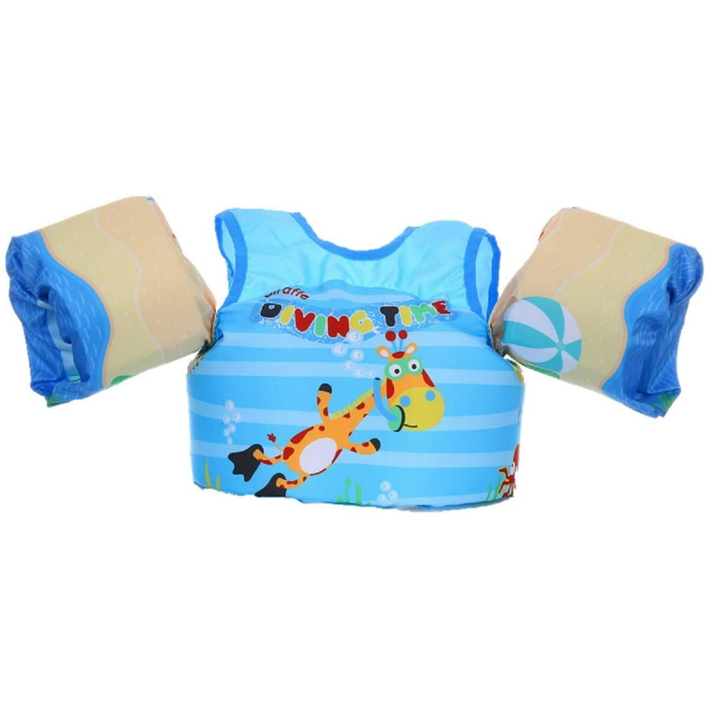 Toddlers Swim Vest 27 Years 3055Lbs Boys Girls Kids Swim Life Jacket