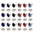 thumbnail image 1 of 120Pcs 8mm Crystal Rivets Rhinestone Rivets Studs for Leather Craft DIY Making, 1 of 4