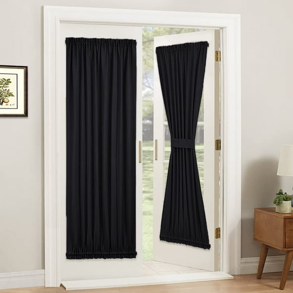 1 Panel Front Door Curtain Window Drapes Blackout Door Panel for Sidelights Privacy Protect Window French Door Panel Curtain