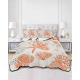 thumbnail image 3 of Orange Starfish Twin XL Size Down Alternative Comforter,Lightweight Comforter Quilt Bedding Set with Pillow Shams Rustic Ocean Coastal Shells Conch Coral Bed Comforter Duvet Insert 68"x98", 3 of 7
