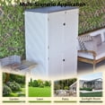 thumbnail image 4 of Heavy-Duty Weatherproof UV-Resistant Resin Garden Storage Shed, Rustproof Spacious Non-Partitioned Outdoor Cabinet for Garden Tools & Equipment, 4 of 13