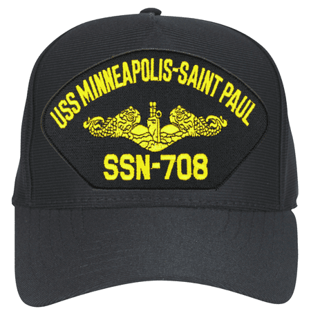 USS Minneapolis - Saint Paul SSN-708 ( Gold Dolphins ) Submarine Officer Cap
