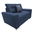 thumbnail image 3 of Love seat El Bazar Store Suecia Lino Azul marino 2 plazas, Modular, Moderno, Sala, Sofa, 3 of 5