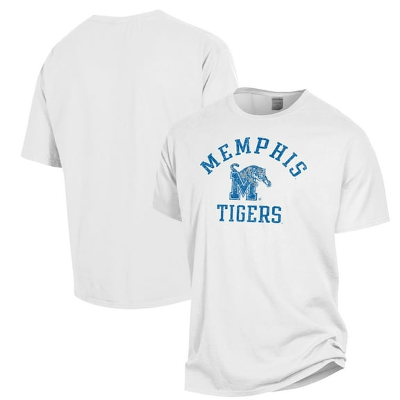 Men's ComfortWash White Memphis Tigers Garment Dyed T-Shirt
