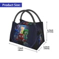 thumbnail image 3 of Lsque inside out 2 Pattern Portable Insulation Lunch Bag, Insulated Food Delivery Bag, Meal Grocery Tote Insulation Bag Large Capacity Reusable Warming Bag, 3 of 9