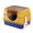 Orange, variant on Spacious Flip Top Enclosed Cat Litter Box with Scoop, Gray