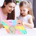 thumbnail image 6 of Case for iPad Mini 7 A17 Pro 2024/Mini 6 2021 8.3 inch 7th/6th Gen with Butterfly Stand, Protective Tablet Cover with Pencil Holder Shoulder Strap for Kids Girls, Colourful RoseGold, 6 of 7